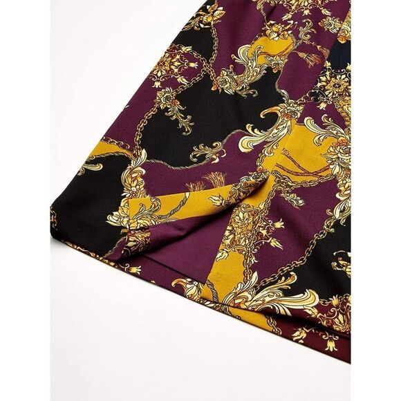 New! KASPER Women's Ornate Print Stretch Crepe Sheath Dress Size 10 - Picture 7 of 7